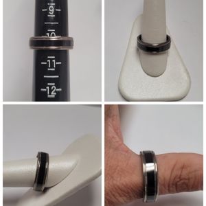 Unisex Triton Titanium black wedding band GUC